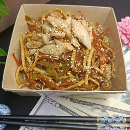 Вok  удон с курицей