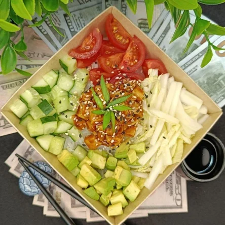 Поке с курицей